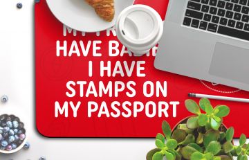 I HAVE STAMPS DESK MAT