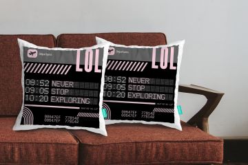 LAUGH OUT LOUDLY CUSHION COVERS - PACK OF 2