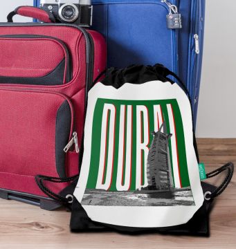 DUBAI-BURJ AL ARAB DRAWSTRING BAG