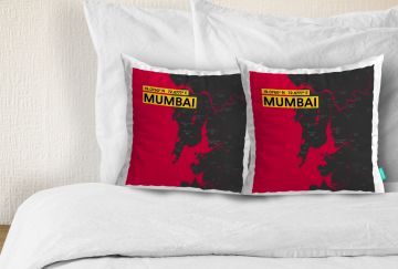 MUMBAI-MAP CUSHION COVERS - PACK OF 2