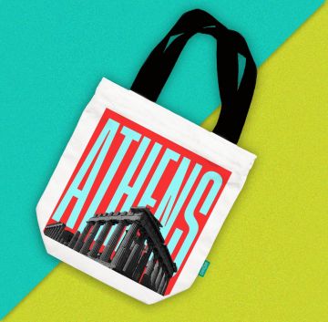 ATHENS-PARTHENON TOTE BAG