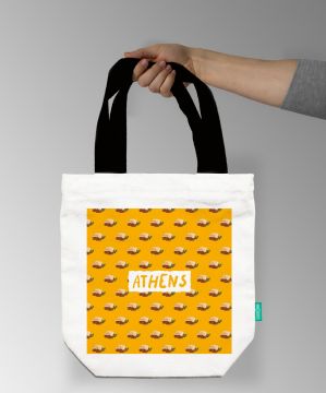 LOVE OF FOOD-ATHENS TOTE BAG