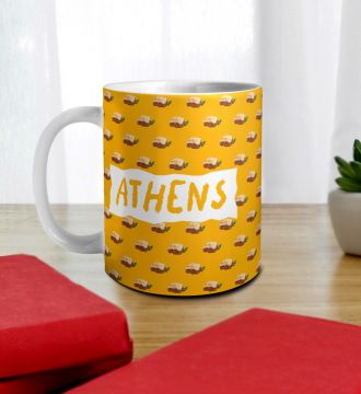 LOVE OF FOOD-ATHENS MUG