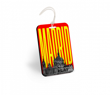 MADRID-ALMUDENA CATHEDRAL BAGGAGE TAGS - PACK OF 2