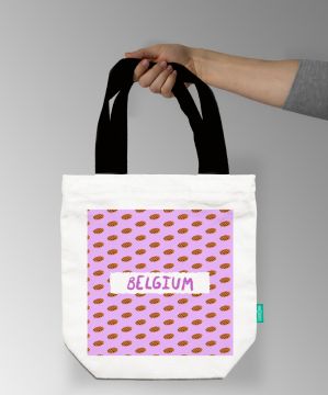 LOVE OF FOOD-BELGIUM TOTE BAG