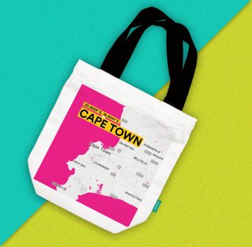 CAPETOWN-MAP TOTE BAG