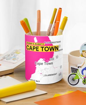 CAPE TOWN-MAP PEN HOLDER