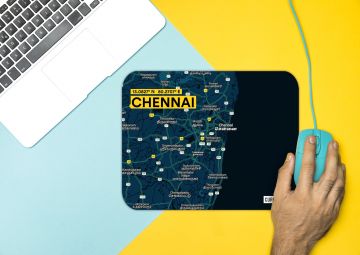 CHENNAI-MAP MOUSE PAD