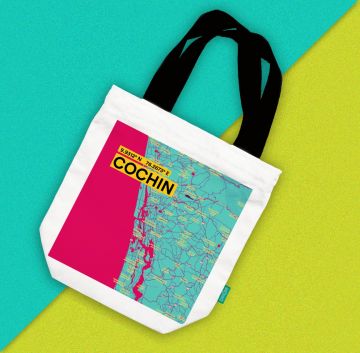 COCHIN-MAP TOTE BAG