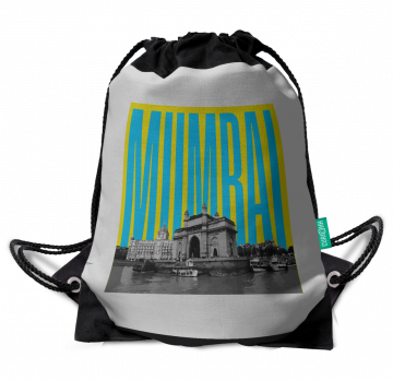 MUMBAI-GATEWAY OF INDIA DRAWSTRING BAG