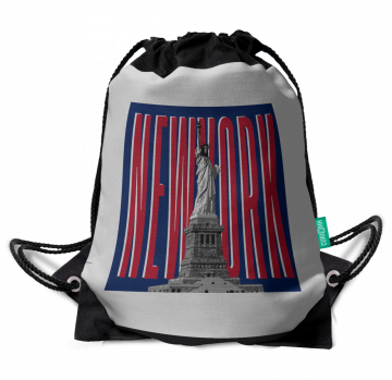 NEW YORK-STATUE OF LIBERTY DRAWSTRING BAG