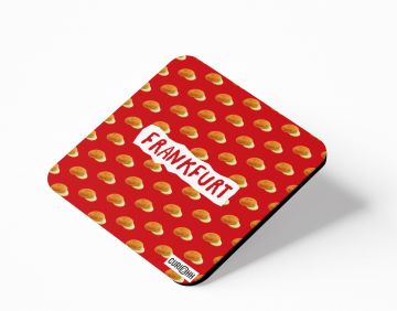 LOVE OF FOOD-FRANKFURT COASTERS - PACK OF 4