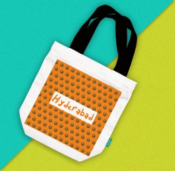 LOVE OF FOOD-HYDERABAD TOTE BAG