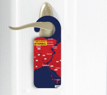 ISTANBUL-MAP DOOR HANGER