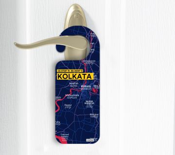 KOLKATA-MAP DOOR HANGER