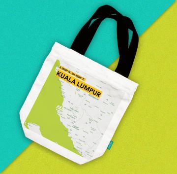 KUALA LUMPUR-MAP TOTE BAG