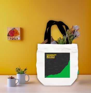 LISBON-MAP TOTE BAG