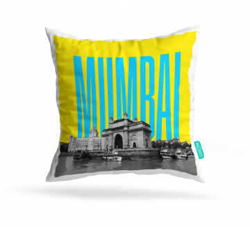 MUMBAI-GATEWAY OF INDIA CUSHION COVERS - PACK OF 2