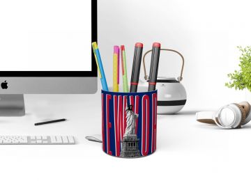 NEW YORK-STATUE OF LIBERTY PEN HOLDER