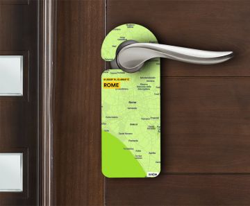 ROME-MAP DOOR HANGER