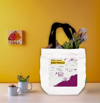 SAO PAULO-MAP TOTE BAG