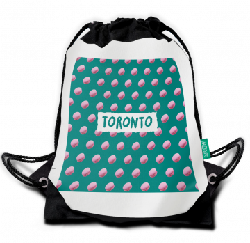 LOVE OF FOOD-TORONTO DRAWSTRING BAG