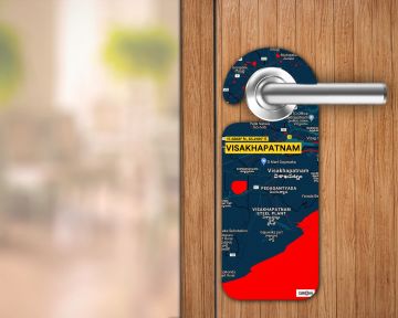 VISAKHAPATNAM-MAP DOOR HANGER